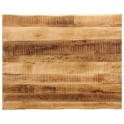 Stolna ploča sa živi rub 90x80x2,5 cm masivno grubo drvo manga