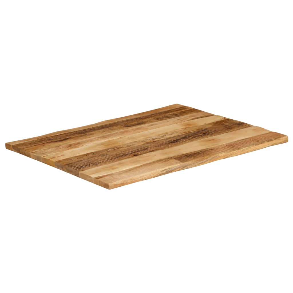 Stolna ploča sa živi rub 90x80x2,5 cm masivno grubo drvo manga