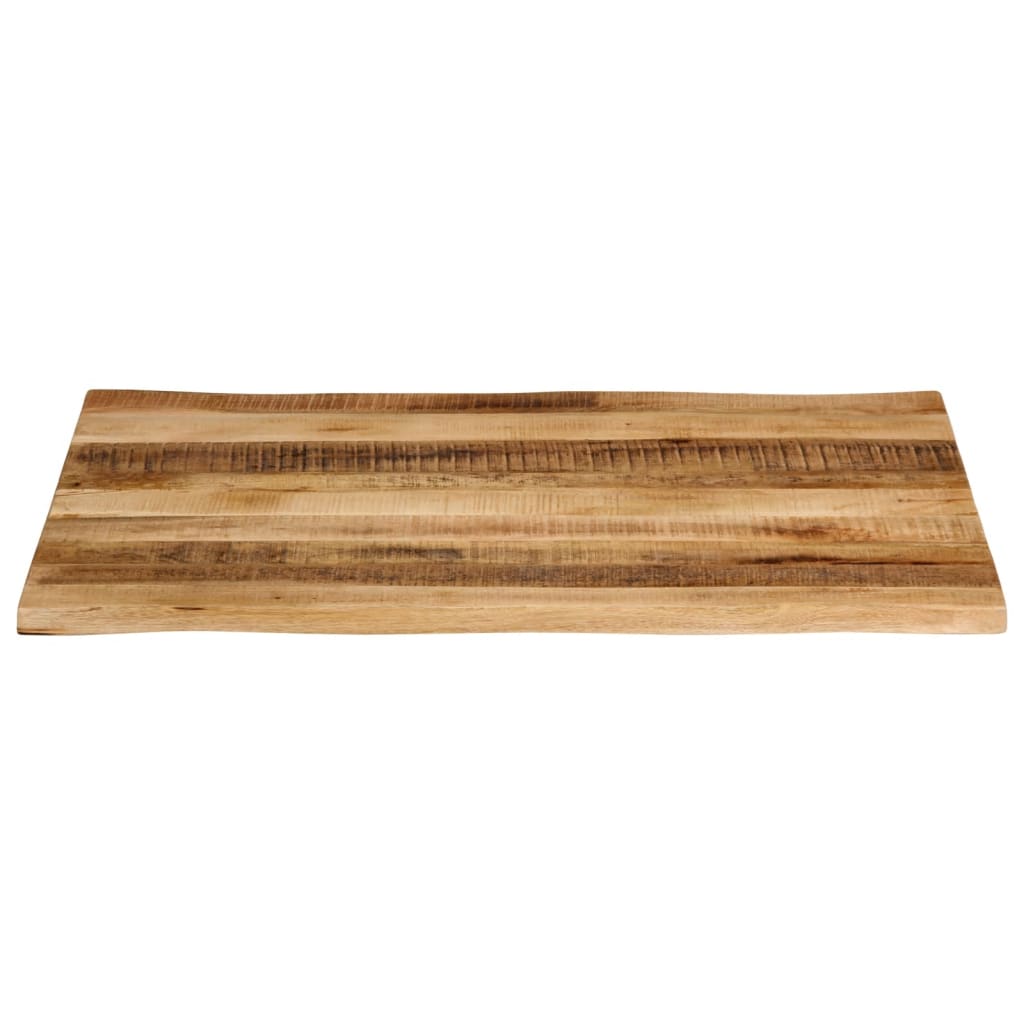Stolna ploča sa živi rub 90x80x2,5 cm masivno grubo drvo manga