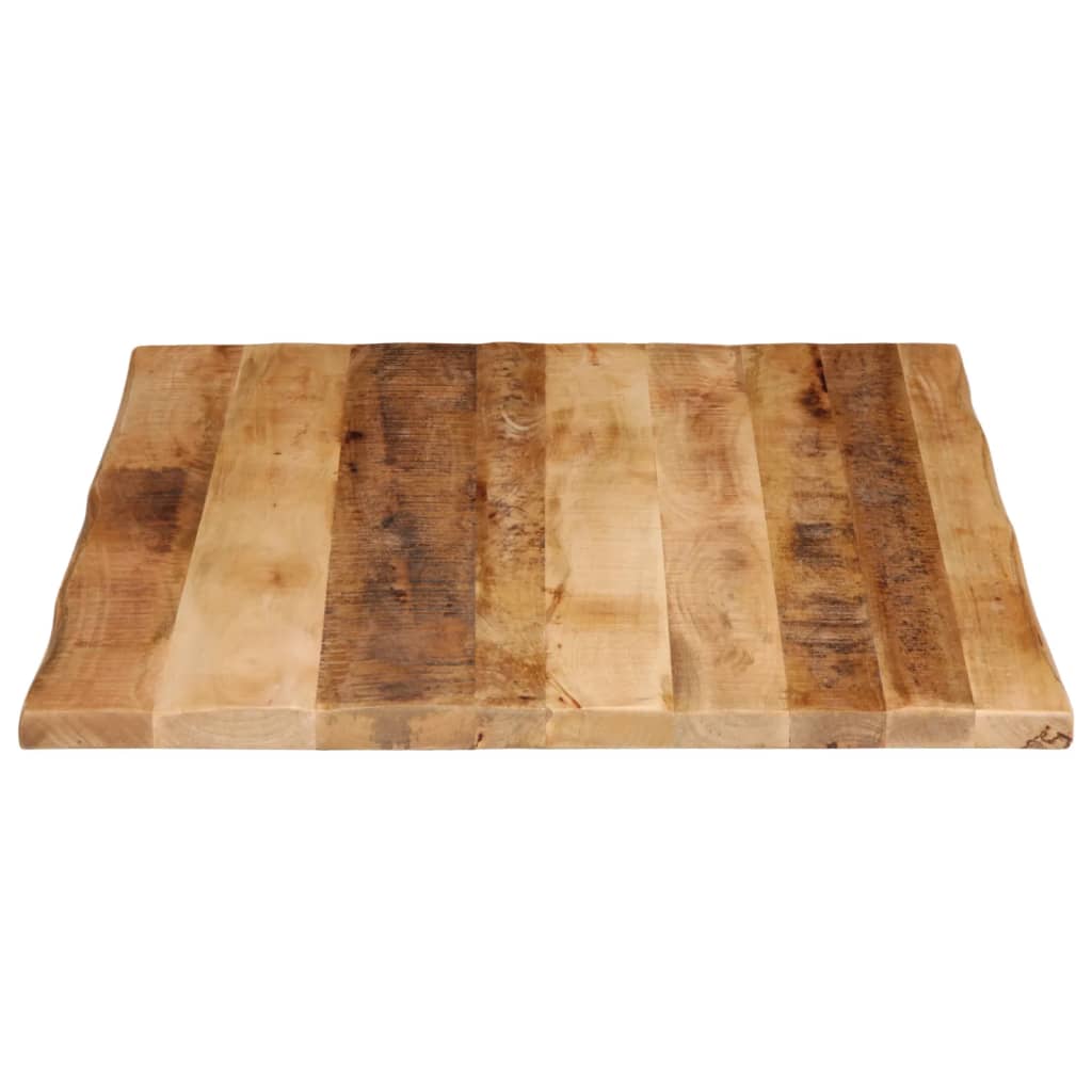 Stolna ploča sa živi rub 90x80x2,5 cm masivno grubo drvo manga