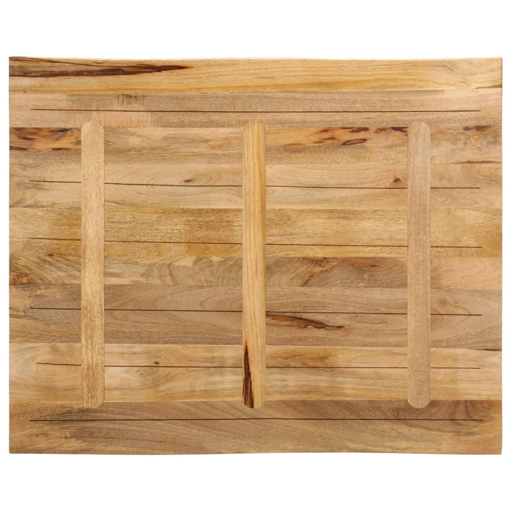 Stolna ploča sa živi rub 90x80x2,5 cm masivno grubo drvo manga
