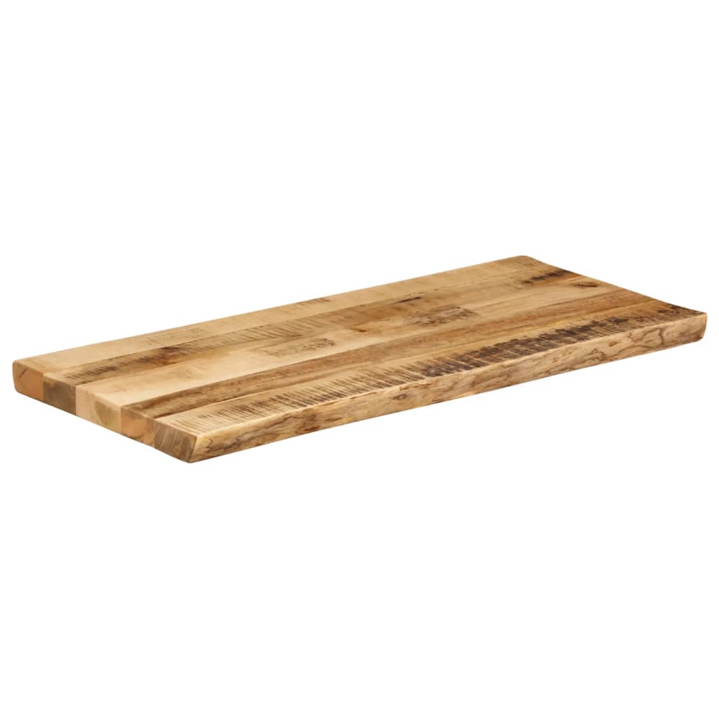 Stolna ploča sa živi rub 100x40x3,8 cm masivno grubo drvo manga