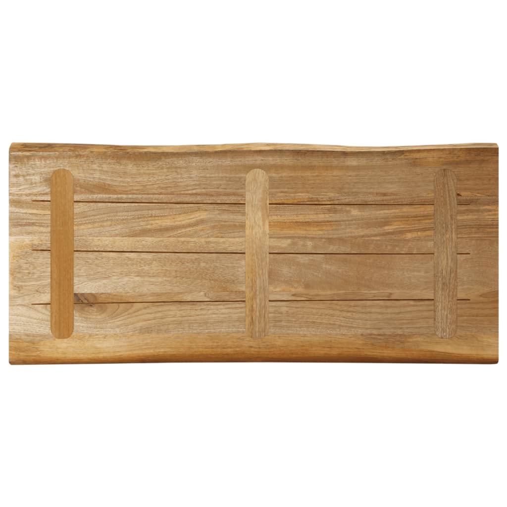 Stolna ploča sa živi rub 100x40x3,8 cm masivno grubo drvo manga