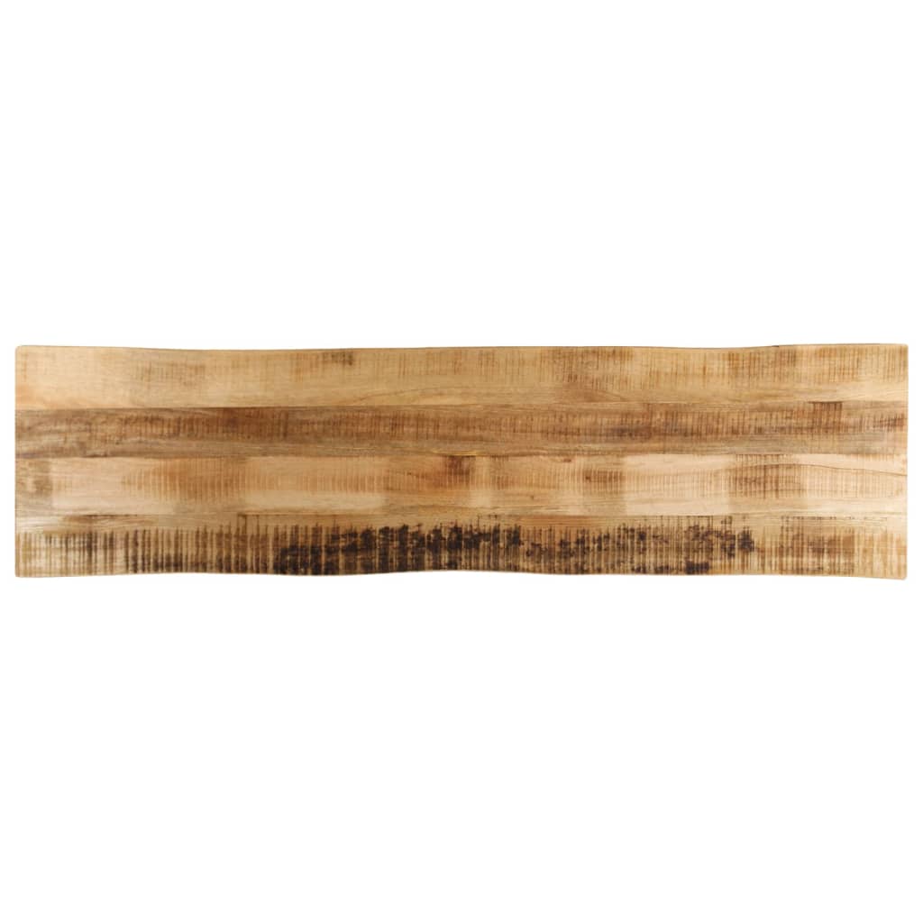 Stolna ploča sa živi rub 160x40x3,8 cm masivno grubo drvo manga
