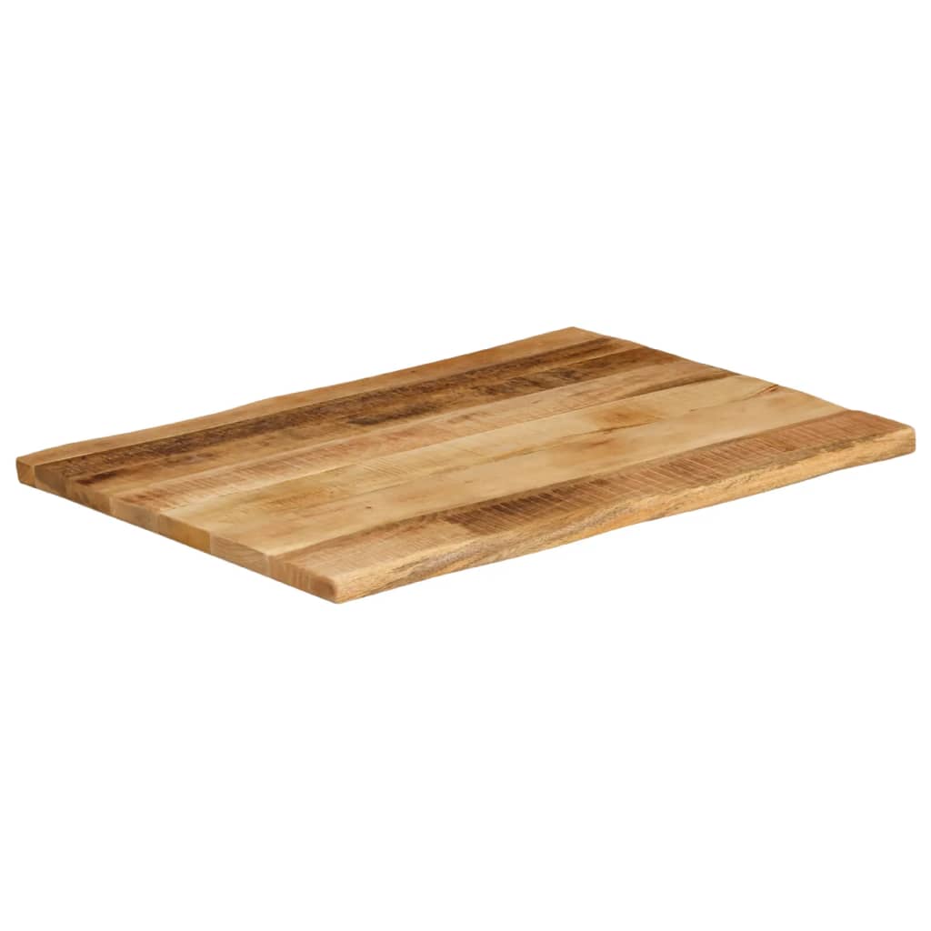 Stolna ploča sa živi rub 90x60x3,8 cm masivno grubo drvo manga