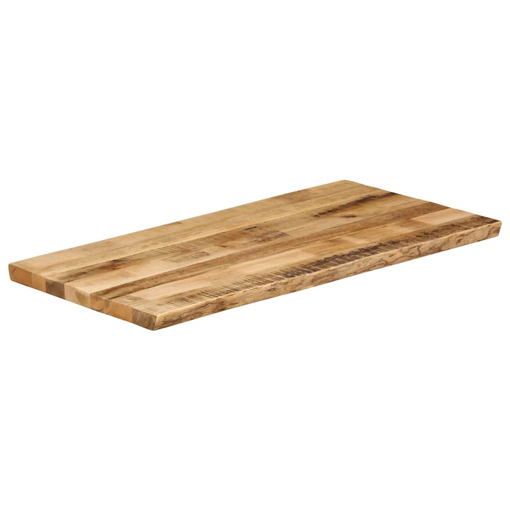 Stolna ploča sa živi rub 100x60x3,8 cm masivno grubo drvo manga