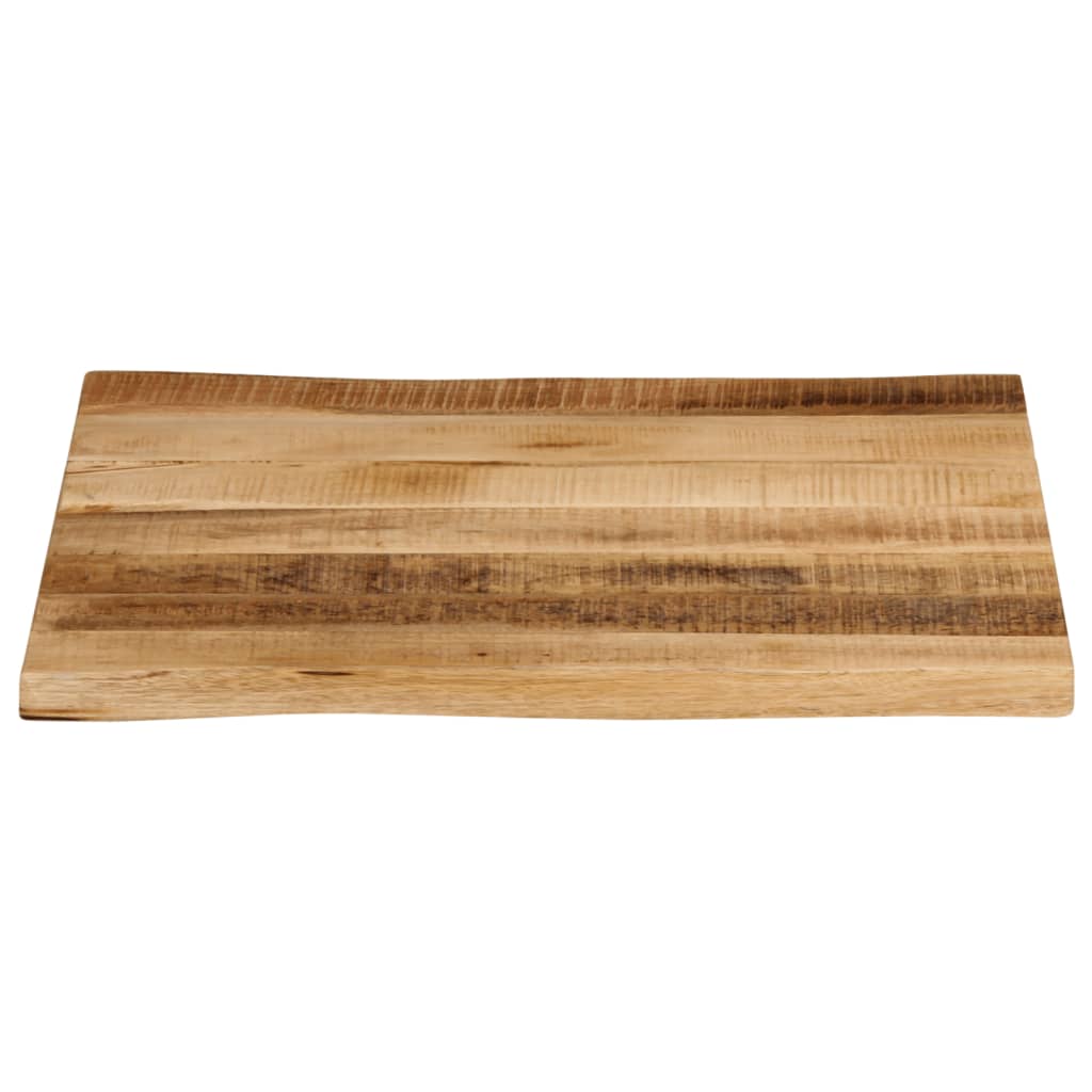 Stolna ploča sa živi rub 80x80x3,8 cm masivno grubo drvo manga