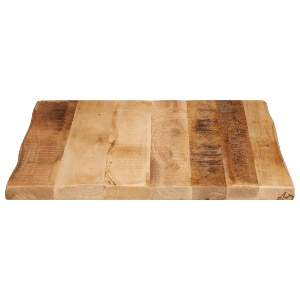 Stolna ploča sa živi rub 80x80x3,8 cm masivno grubo drvo manga