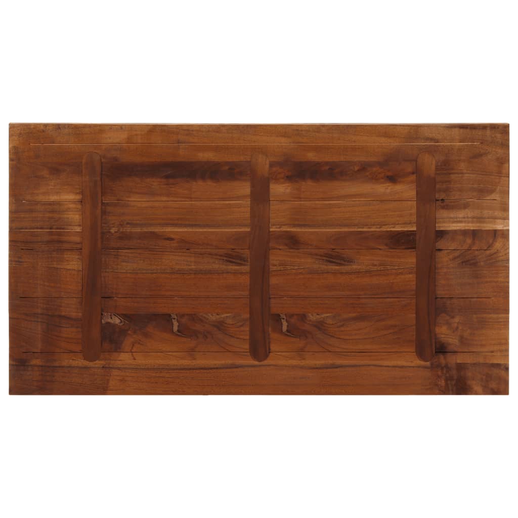 Ploča za stol 120x60x1,5 cm pravokutna masivno obnovljeno drvo