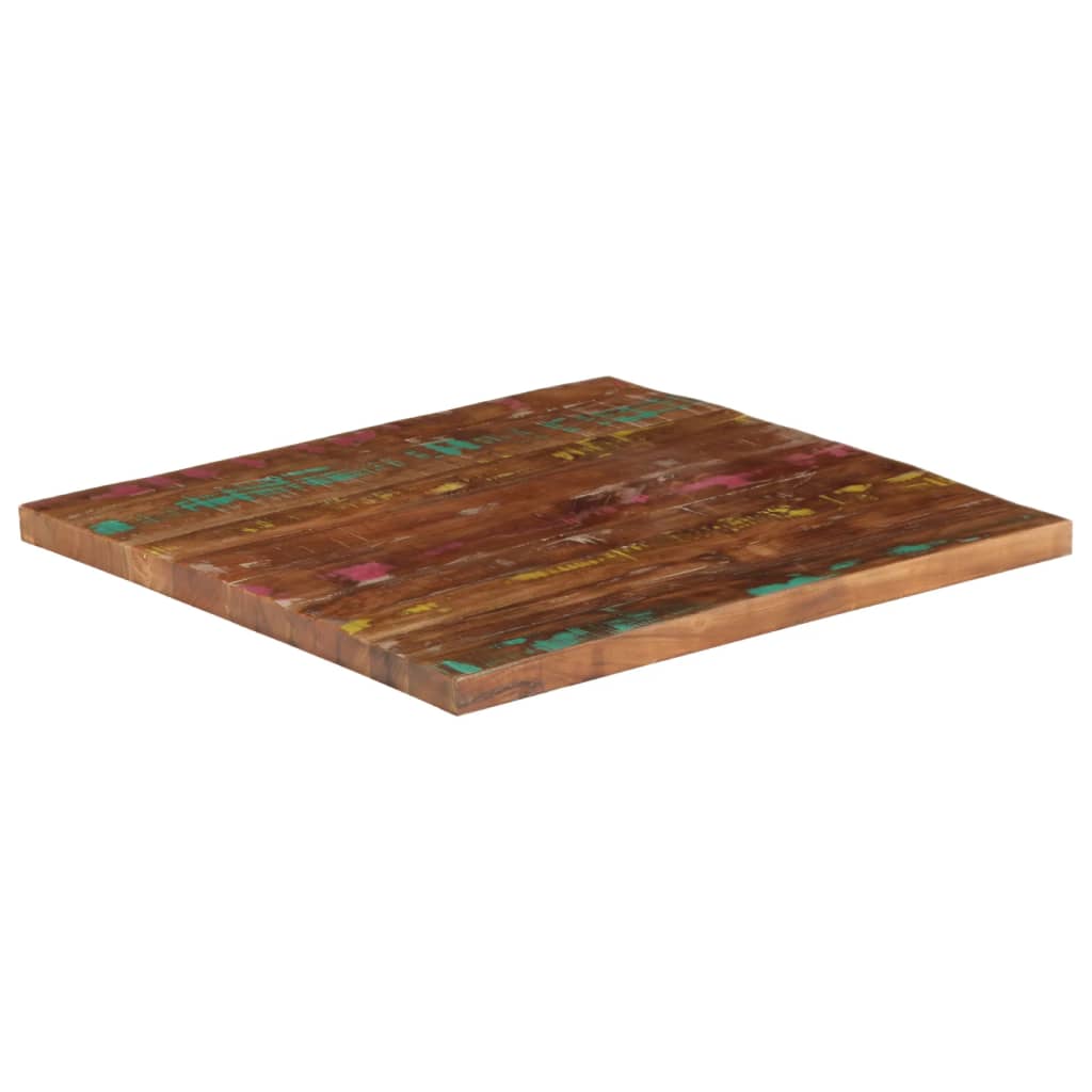 Stolna ploča 70x70x2,5 cm četvrtasta masivno obnovljeno drvo