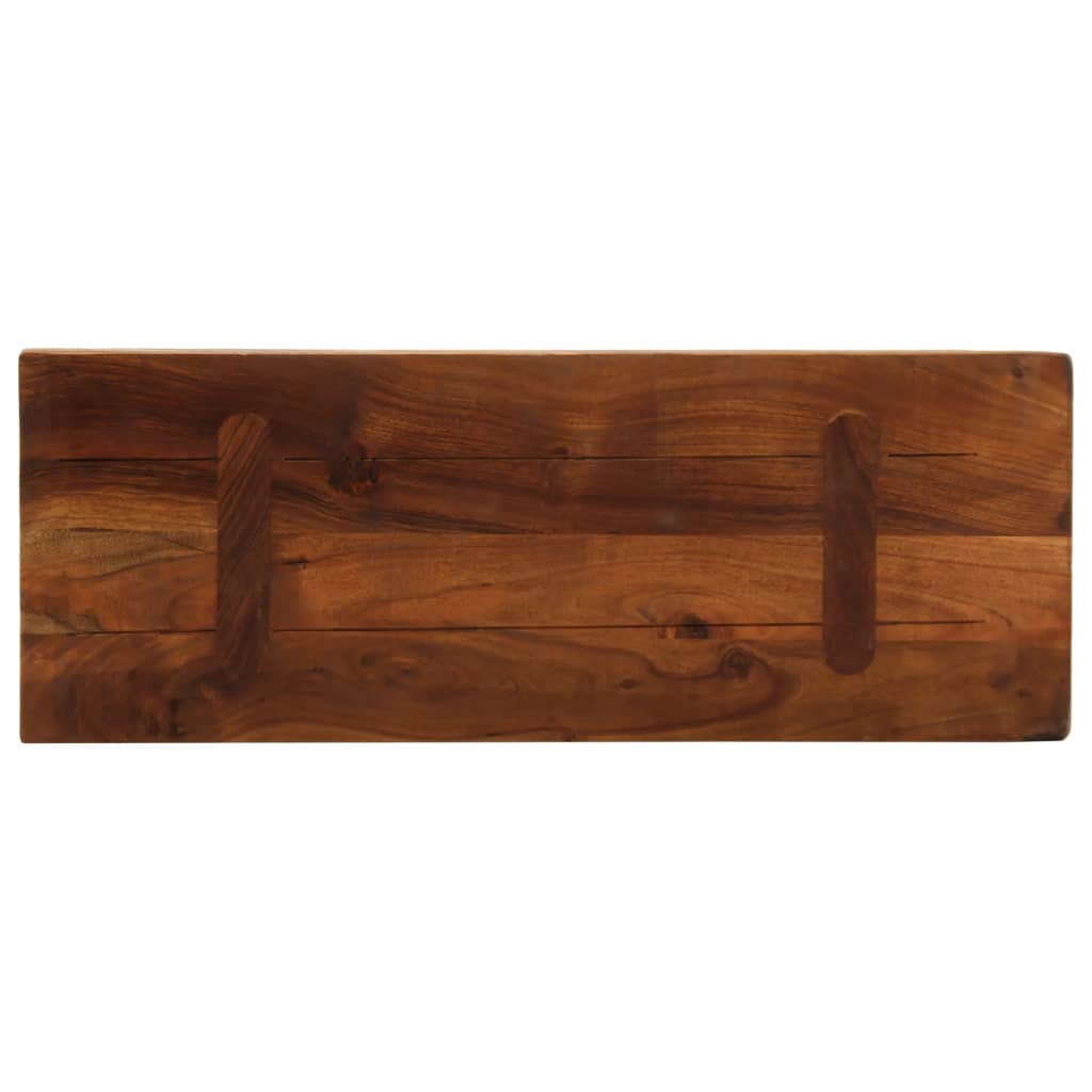 Ploča za stol 70x20x3,8 cm pravokutna masivno obnovljeno drvo