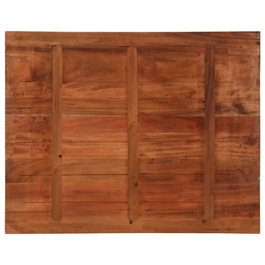 Ploča za stol 100x80x3,8 cm pravokutna masivno obnovljeno drvo