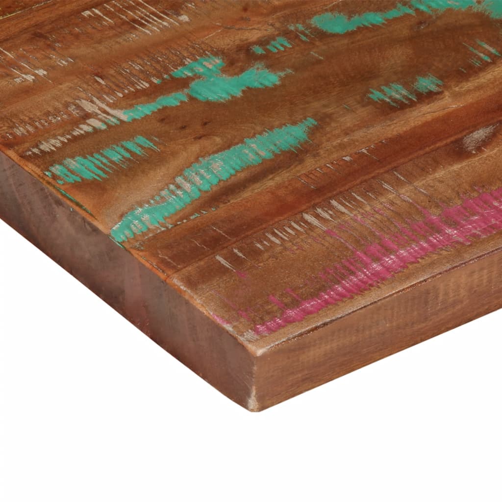 Ploča za stol 100x80x3,8 cm pravokutna masivno obnovljeno drvo
