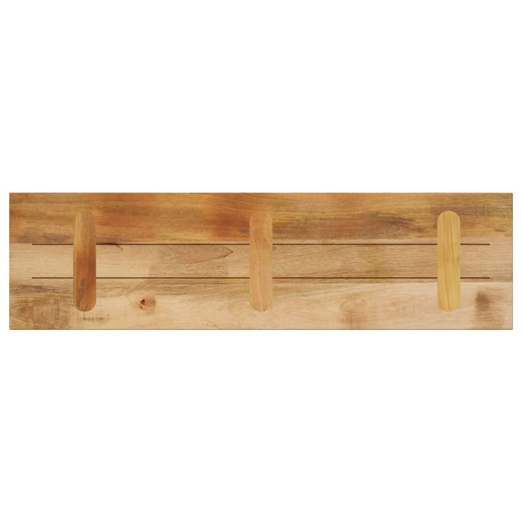 Ploča stola 120x20x2,5 cm pravokutno puno drvo grubo mango