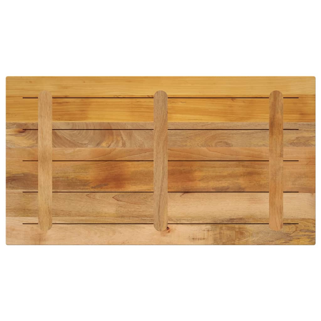 Stolna ploča 110x60x2,5 cm pravokutna masivno grubo drvo manga
