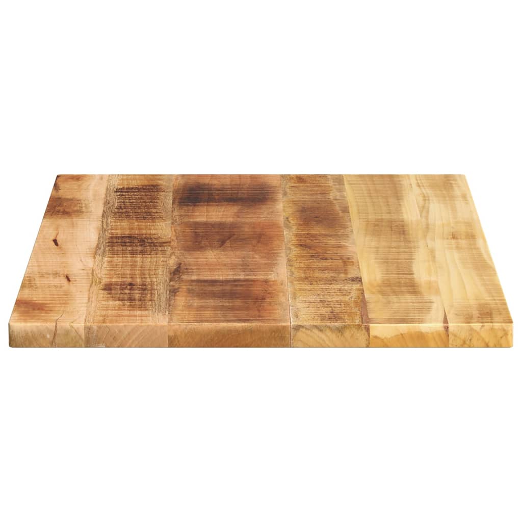 Ploča stola 80x60x3,8 cm pravokutno puno drvo grubo mango