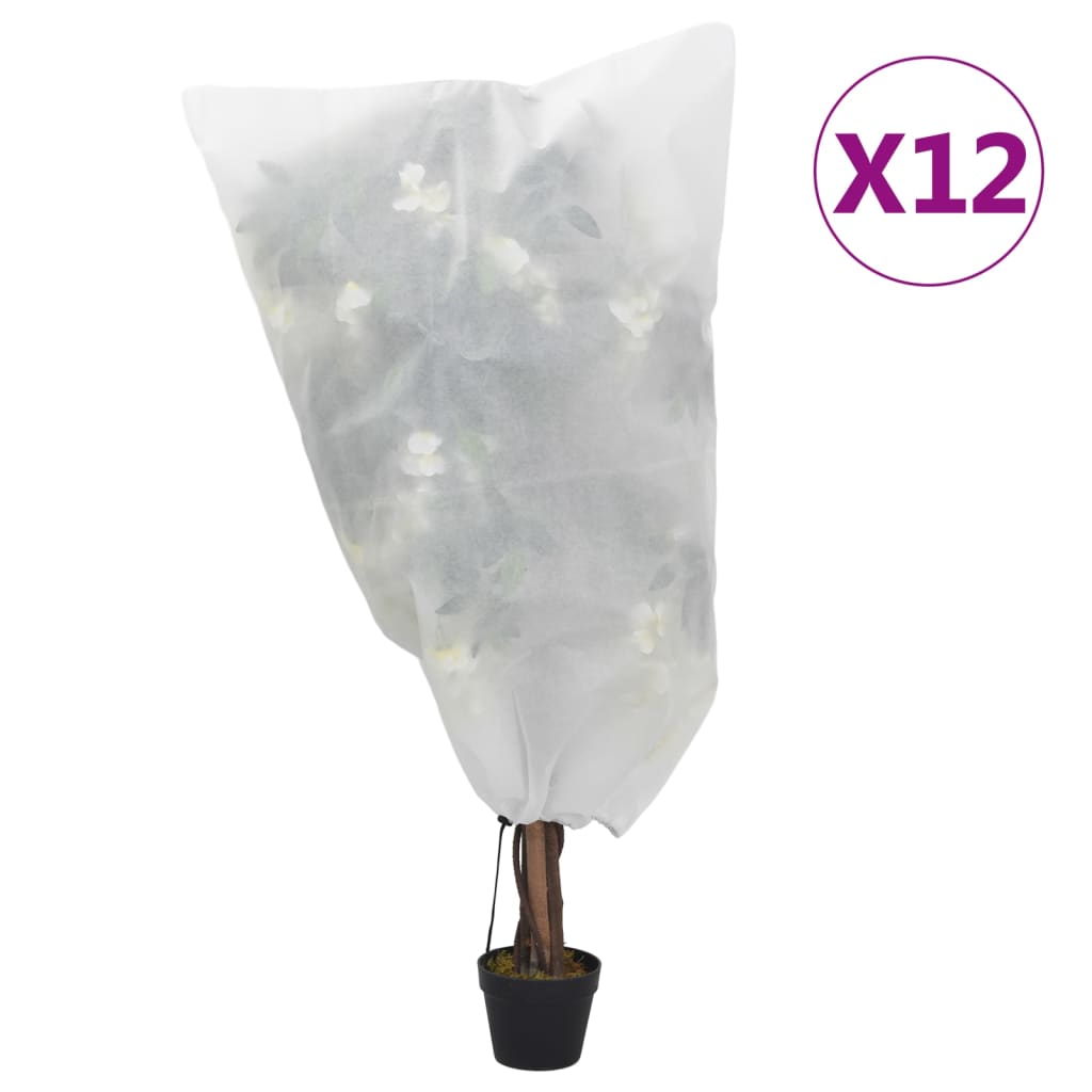 Navlake od flisa za biljke s vezicom 8 kom 70 g/m² 0,8 x 1,2 m