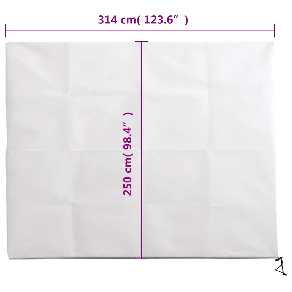 Navlake za biljke od flisa s patentom 4 kom 70 g/m² 3,14x2,5 m
