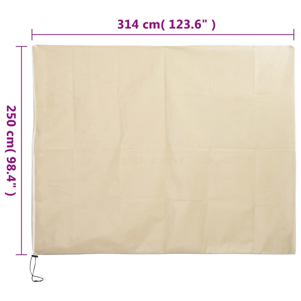 Navlake za biljke od flisa s patentom 4 kom 70 g/m² 3,14x2,5 m