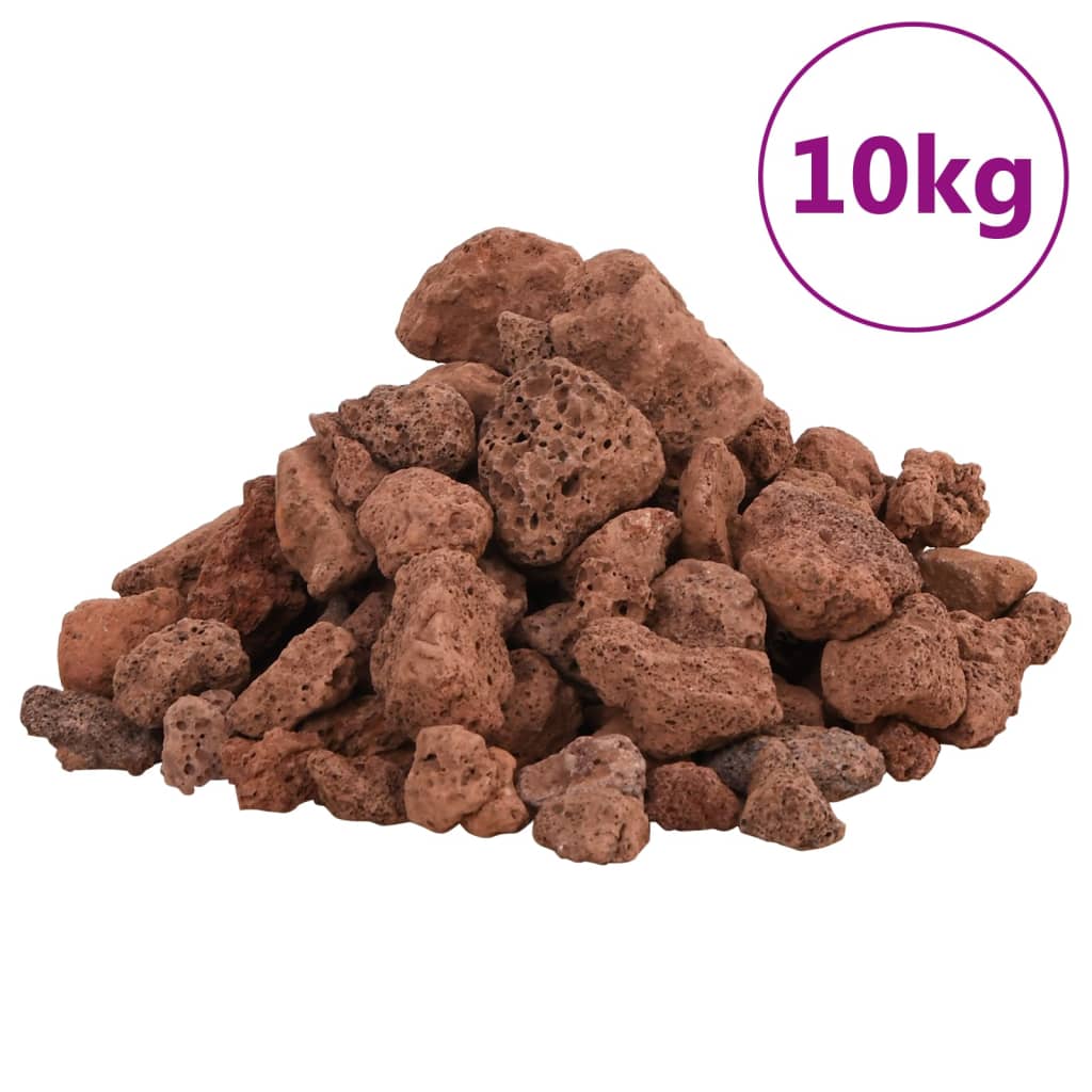 Vulkansko kamenje 10 kg crveno 1-2 cm