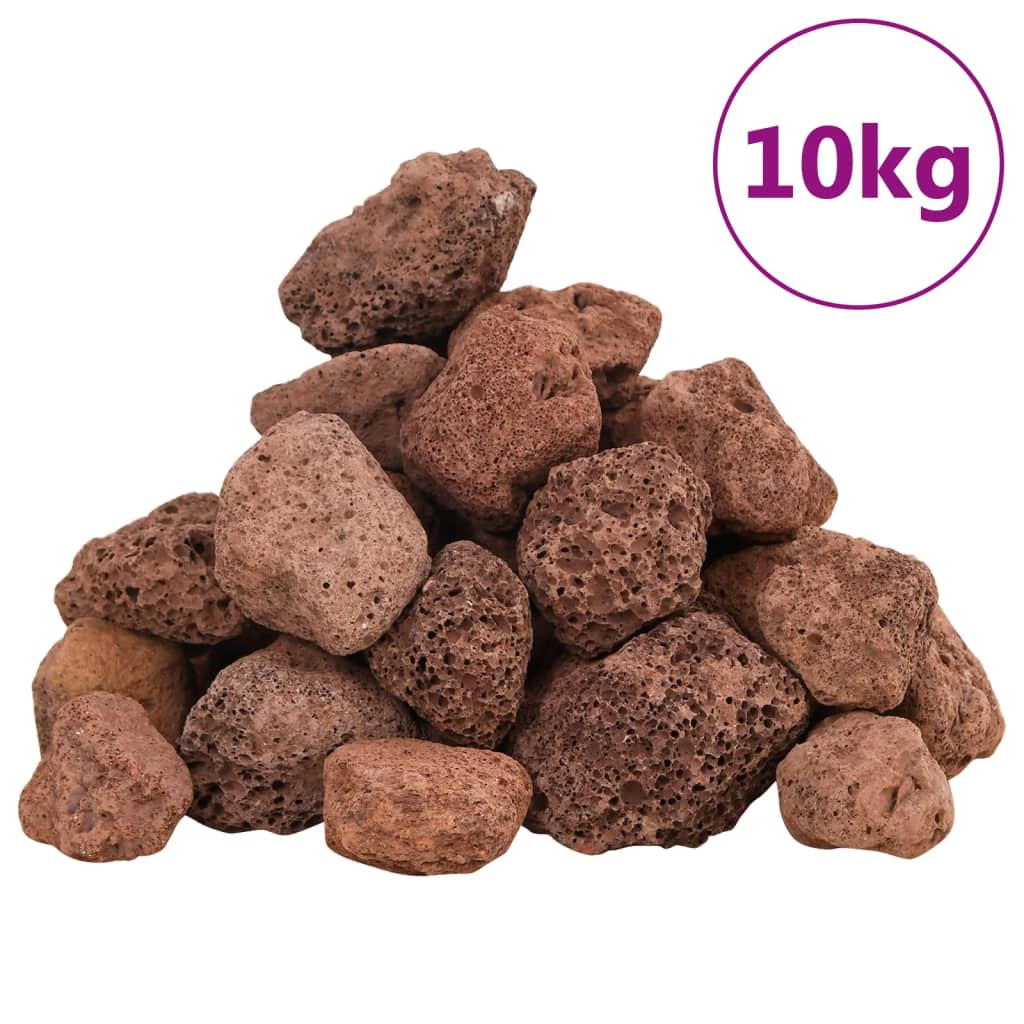 Vulkansko kamenje 10 kg crveno 3-5 cm