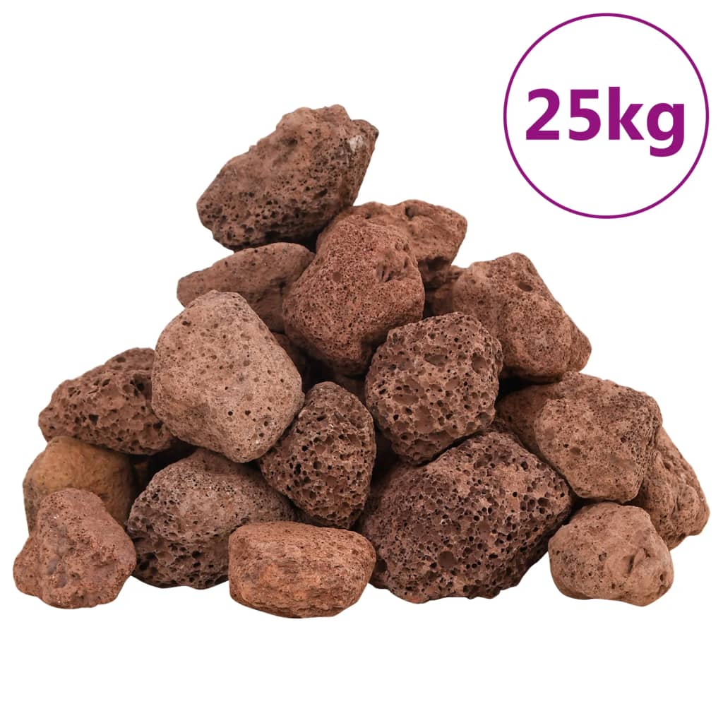 Vulkansko kamenje 25 kg crveno 3-5 cm