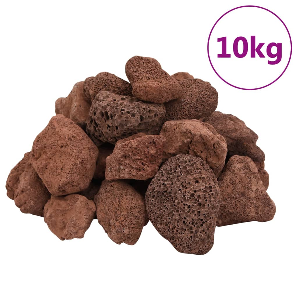 Vulkansko kamenje 10 kg crveno 5 - 8 cm