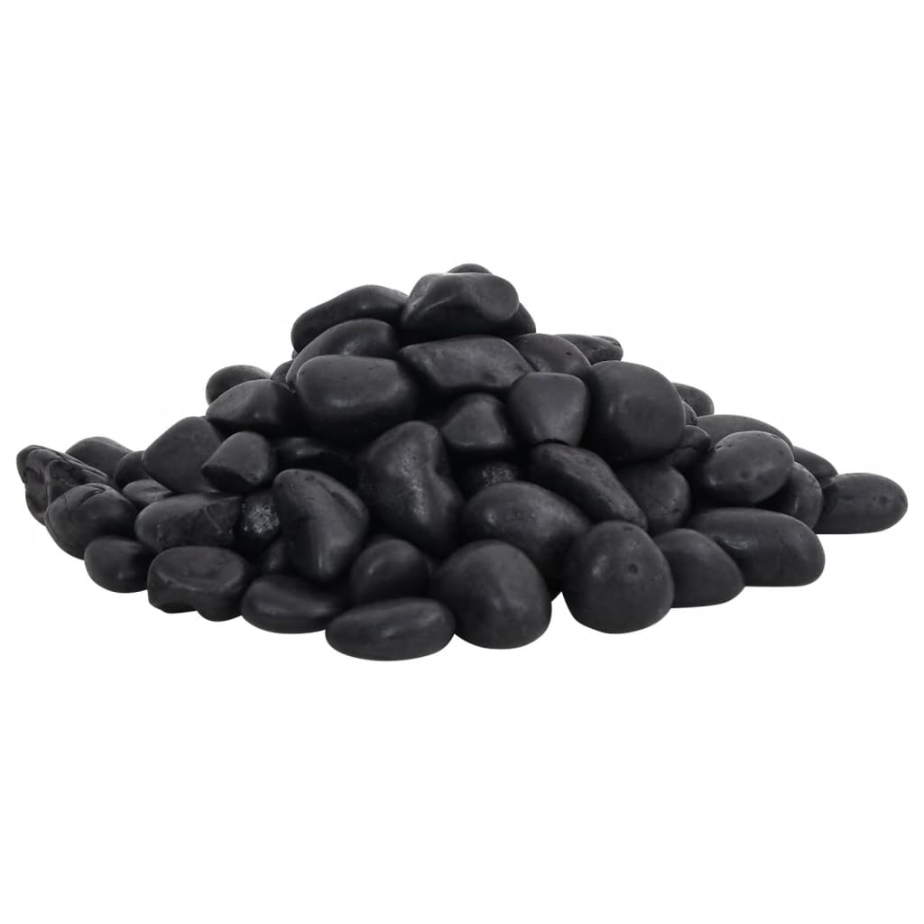 Polirani kamenčići 10 kg crni 2 - 5 cm