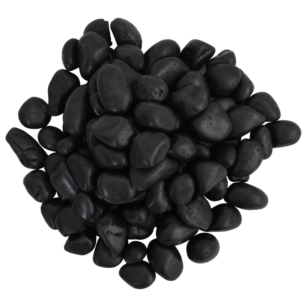 Polirani kamenčići 10 kg crni 2 - 5 cm
