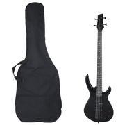 Električna bas gitara za početnike s torbom crna 4/4 46 "