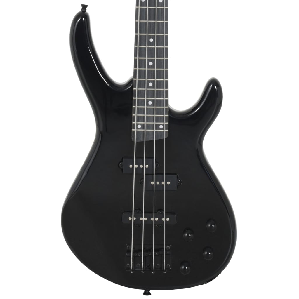 Električna bas gitara za početnike s torbom crna 4/4 46 "