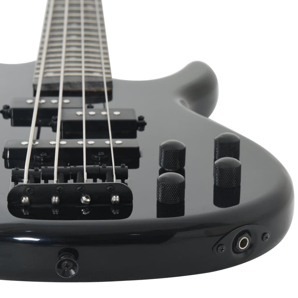 Električna bas gitara za početnike s torbom crna 4/4 46 "