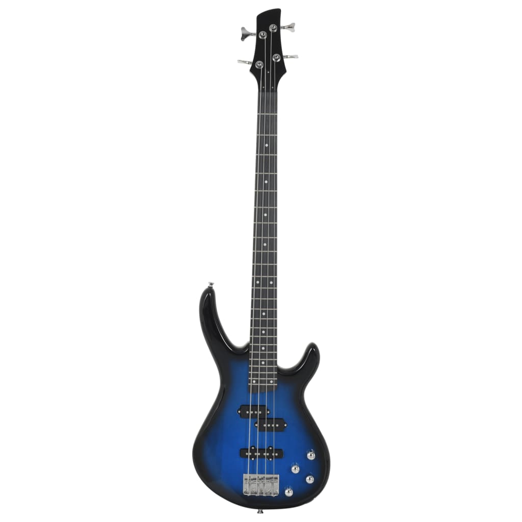 Električna bas gitara za početnike s torbom plavo-crna 4/4 46 "