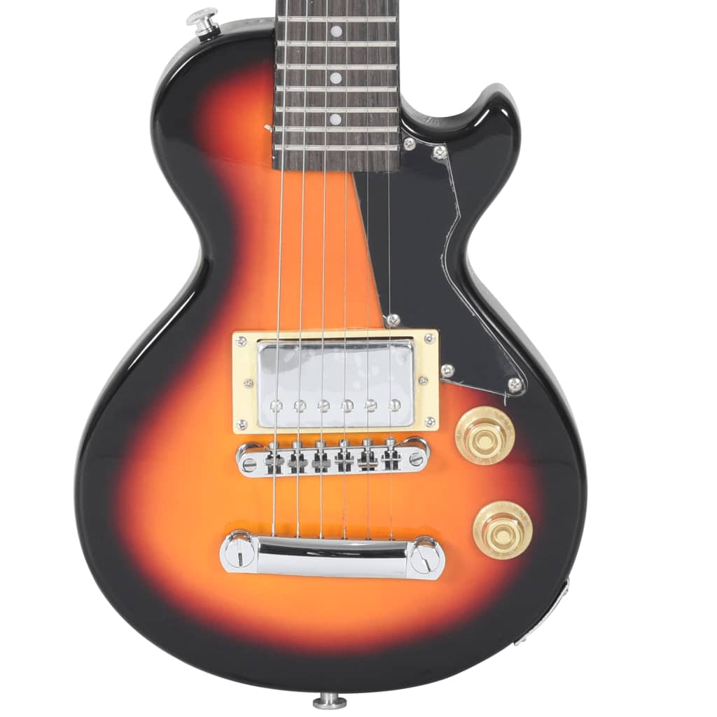 Električna gitara za djecu s torbom smeđe-crna 3/4 30 "