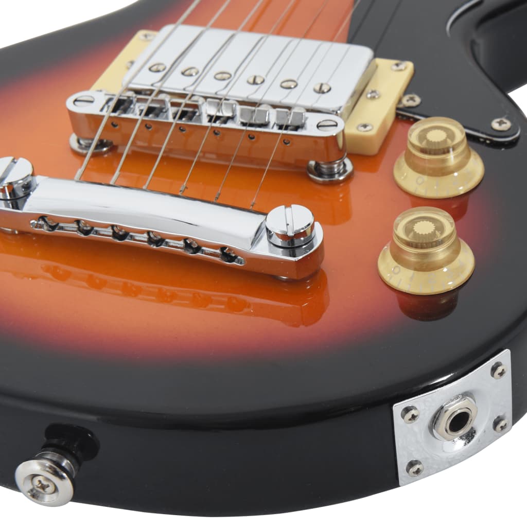 Električna gitara za djecu s torbom smeđe-crna 3/4 30 "