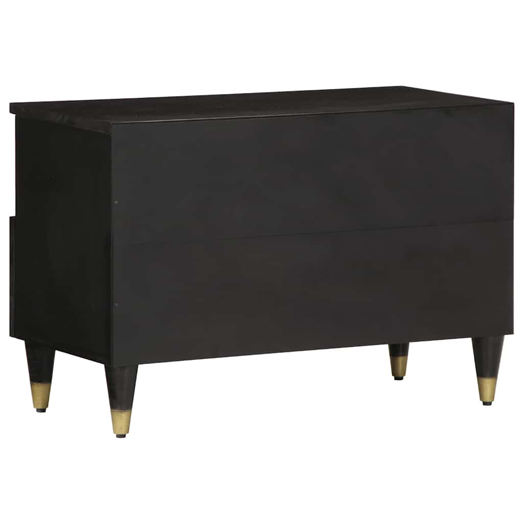 TV ormarić 70 x 33 x 46 cm od masivnog drva manga Crna