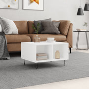 Stolić za kavu bijeli 60 x 50 x 36,5 cm od konstruiranog drva