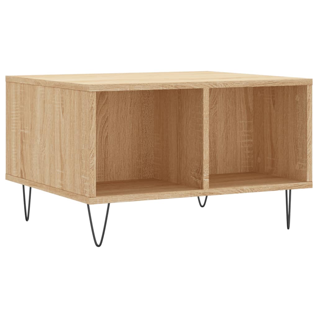 Stolić za kavu boja hrasta 60 x 50 x 36,5 cm konstruirano drvo