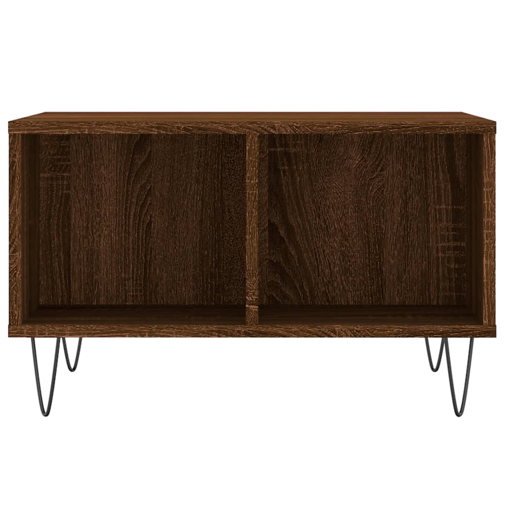 Stolić za kavu Smeđa hrasta 60x50x36,5 cm konstruirano drvo