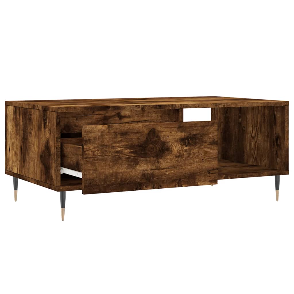Stolić za kavu boja hrasta 90x50x36,5 cm konstruirano drvo