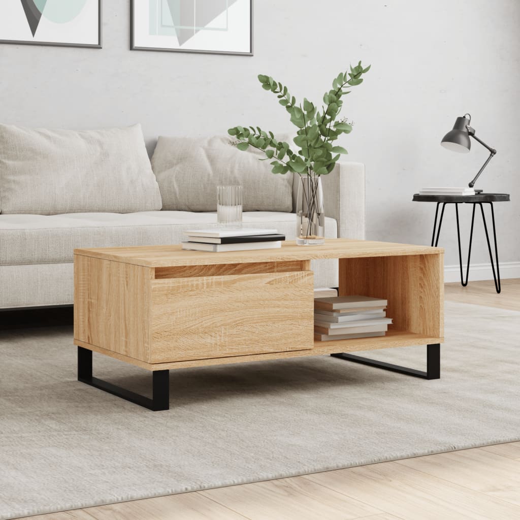 Stolić za kavu 90 x 50 x 36,5 cm od konstruiranog drva
