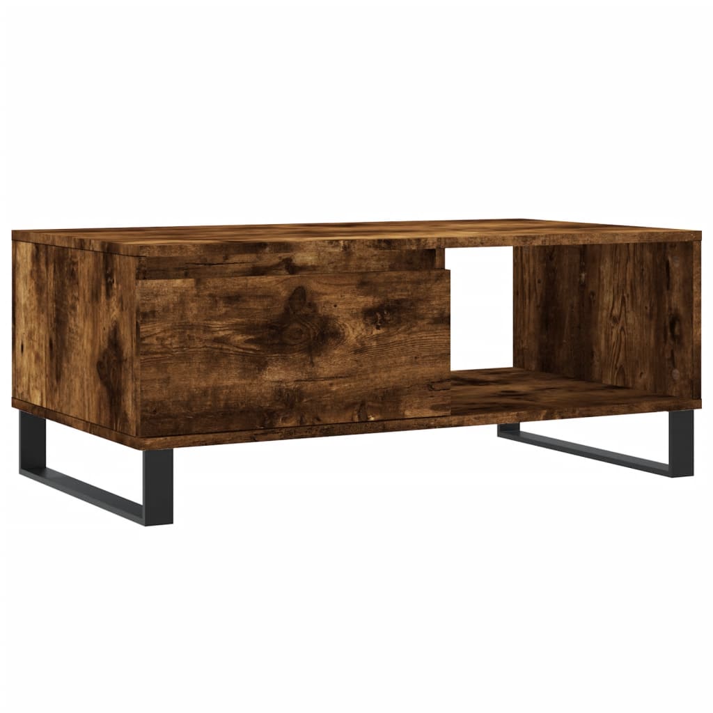 Stolić za kavu boja hrasta 90x50x36,5 cm konstruirano drvo