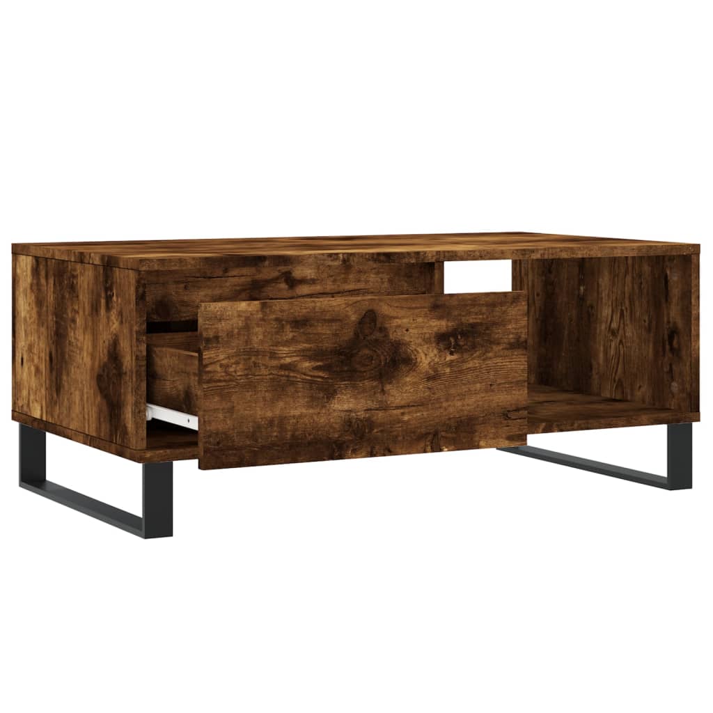 Stolić za kavu boja hrasta 90x50x36,5 cm konstruirano drvo