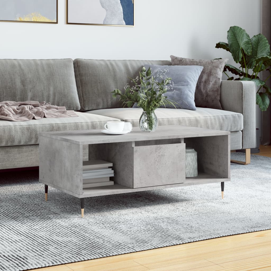 Stolić za kavu sjajni 90x50x36,5 cm konstruirano drvo