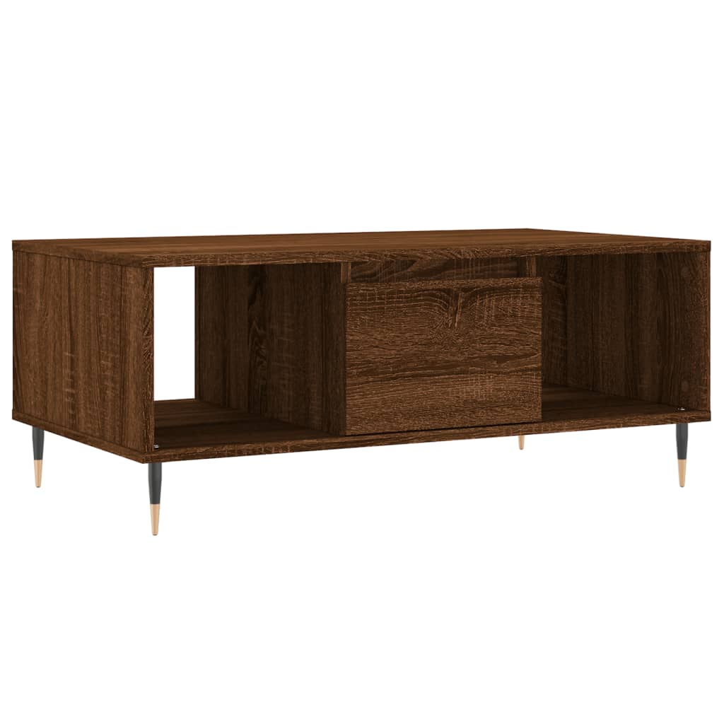Stolić za kavu sjajni 90x50x36,5 cm konstruirano drvo