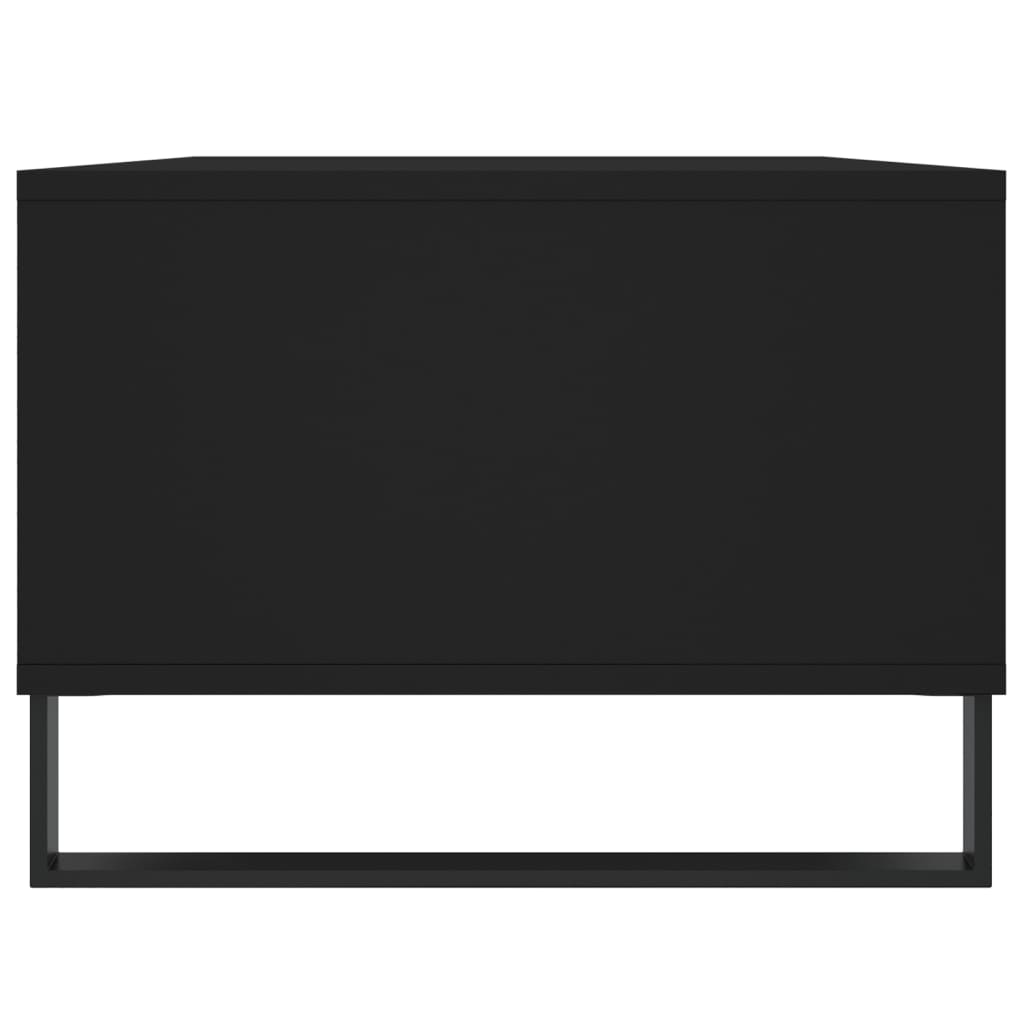 Stolić za kavu crni 90 x 50 x 36,5 cm od konstruiranog drva