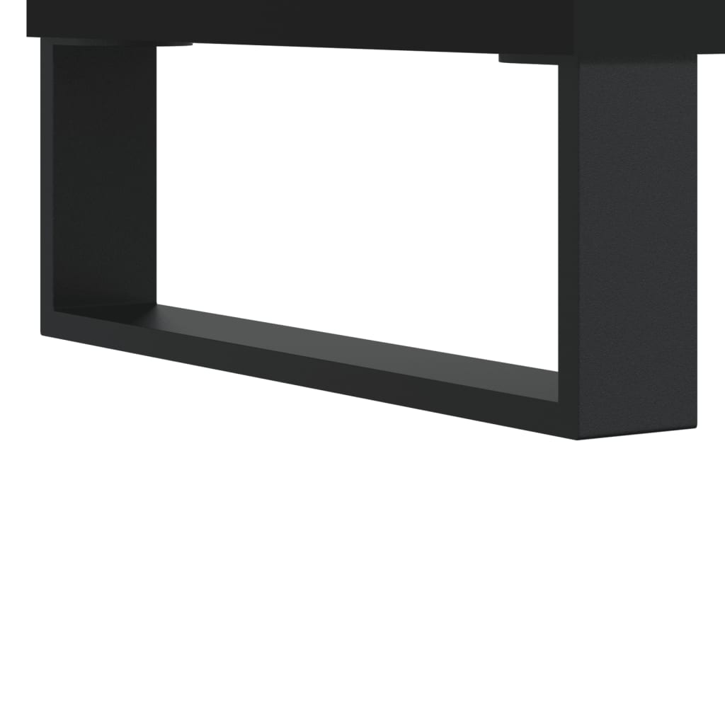 Stolić za kavu crni 90 x 50 x 36,5 cm od konstruiranog drva
