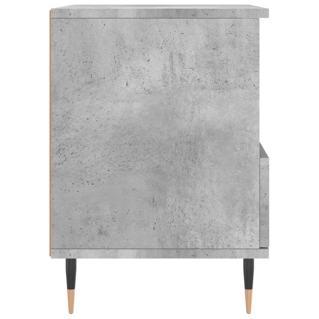 Noćni ormarići 2 kom boja betona 40x35x50 cm konstruirano drvo