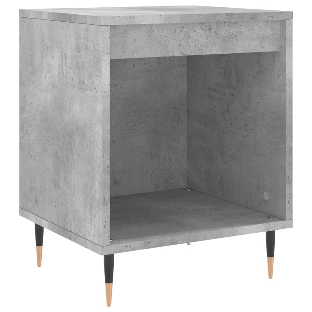 Noćni ormarići 2 kom boja betona 40x35x50 cm konstruirano drvo