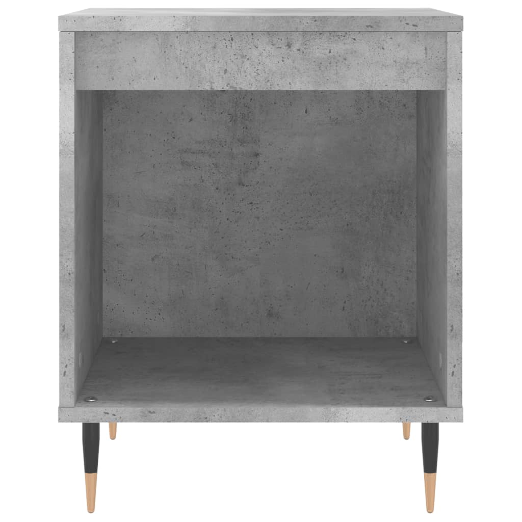 Noćni ormarići 2 kom boja betona 40x35x50 cm konstruirano drvo